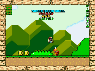 Super Mario Bros. Mario & Luigi Title Screen